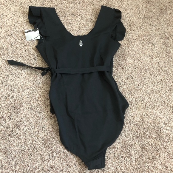 Free People Streamline Bodysuit Black Small - Picture 4 of 7